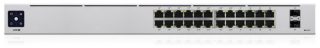 Ubiquiti USW-24-POE Gen 2, AC/DC, Internal, 120W, (24) 10/100/1000 RJ45 Ports, (2) 1G SFP, 442.4 x 200 x 43.7 mm