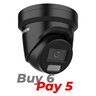 Hikvision BUNDLE BUY 6/PAY5 - 8MP SMART HYBRID COLORVU BLACK