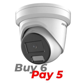 Hikvision BUNDLE BUY 6/PAY5 - 8MP SMART HYBRID COLORVU WHITE