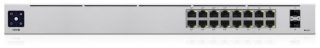 Ubiquiti USW-16-POE Gen 2, AC/DC, Internal, 60W, (16) 10/100/1000 RJ45 Ports, (2) 1G SFP, 442.4 x 200 x 43.7 mm