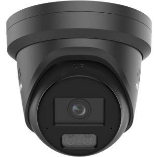 Hikvision 4 MP Smart Hybrid Light with ColorVu Fixed Turret - BLACK